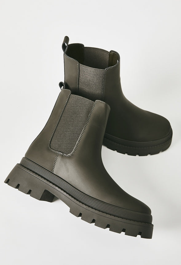 Saydey Ankle Boot Army Green Fatigue