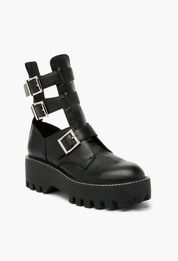 Sierra Embellished Ankle Boot Black Caviar