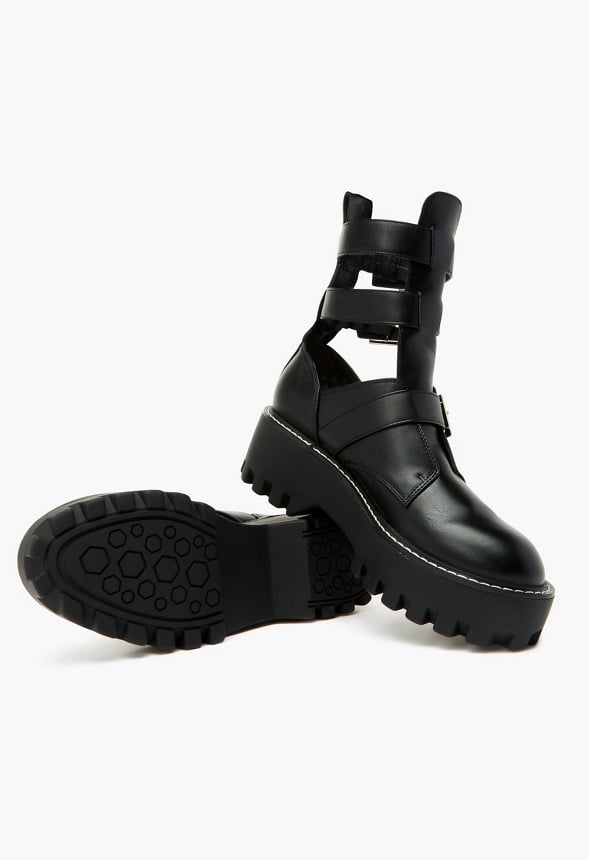Sierra Embellished Ankle Boot Black Caviar