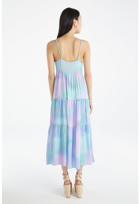 Tiered Maxi Dress Limpet Shell Multi