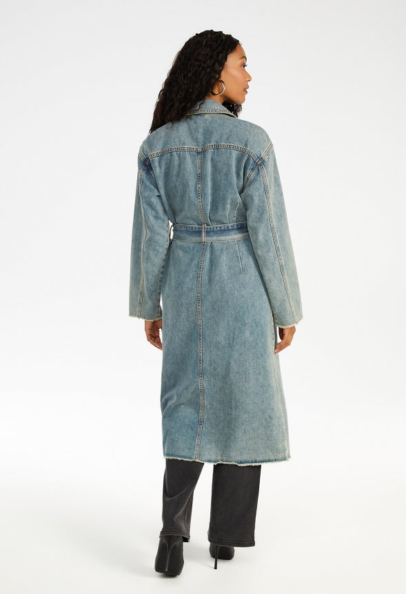 Denim Trench Coat Diesel Wash