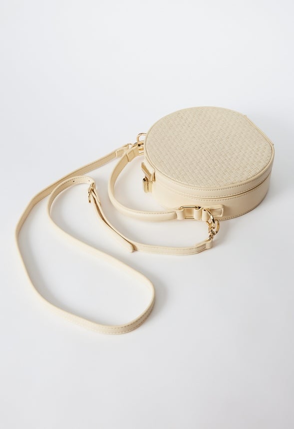 Rattan Canteen Crossbody Natural