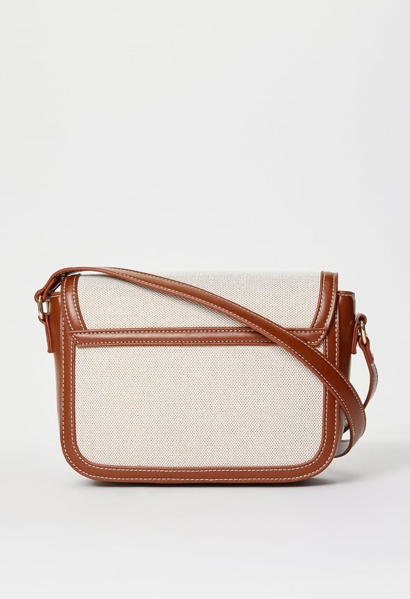 Hardware Saddle Bag Leather Brown/ Natural