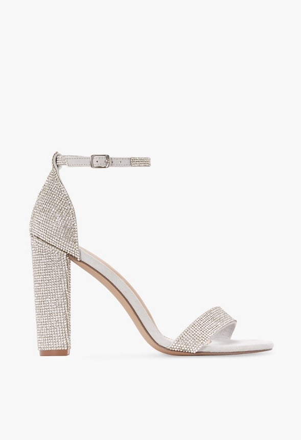 Lorelai Block Heeled Sandal Rhinestone