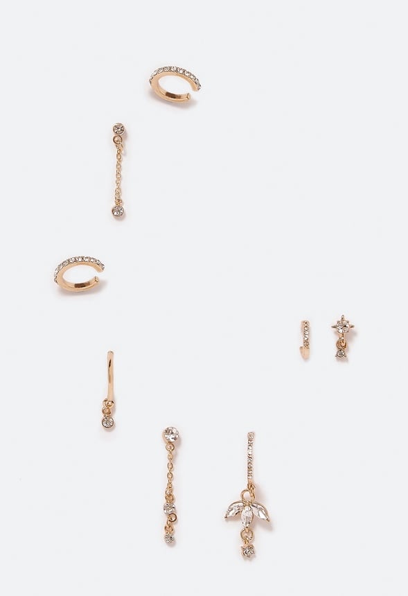 Teagan Delicate Rhinestones Earparty Crystal/ Gold