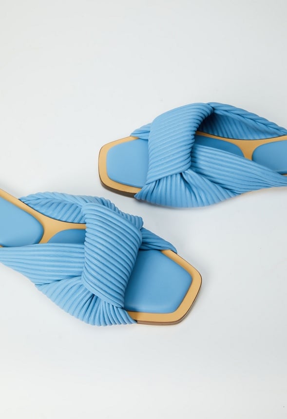 Estelle Flat Slide Sandal Kentucky Blue
