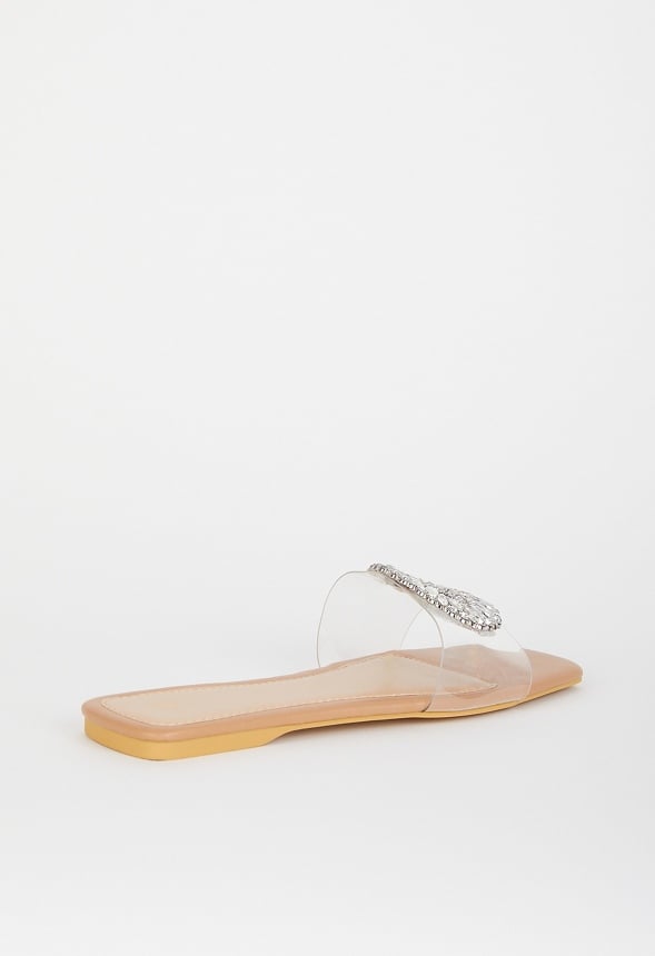 Clara Flat Sandal Clear