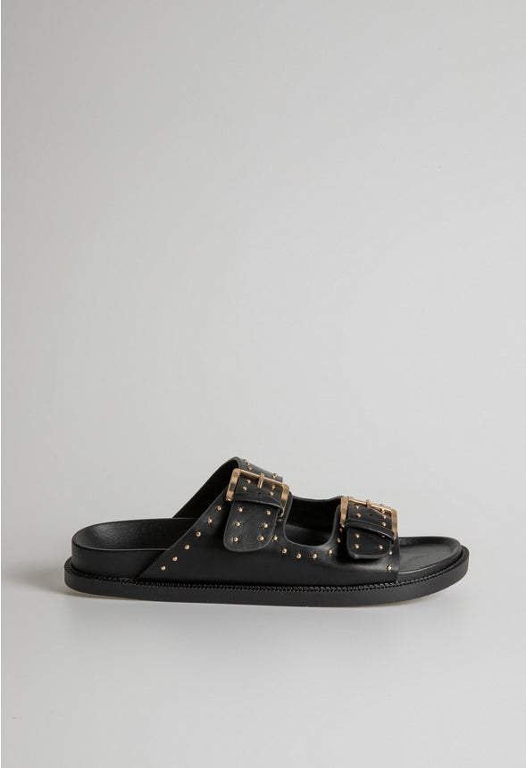 Antonia Flat Sandal Black