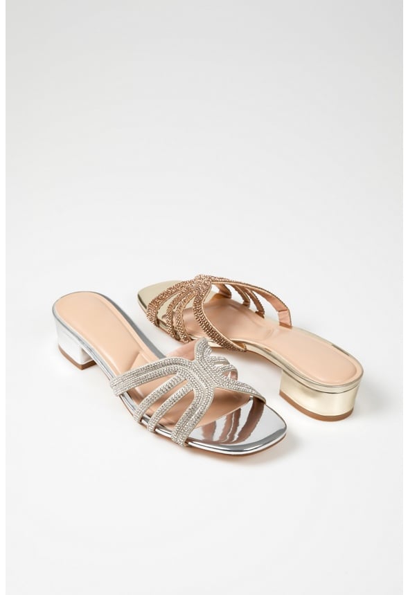 Catalina Block Heeled Sandal Gold