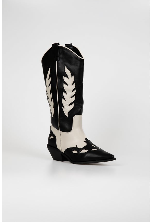 Esperanza Cowboy Boot Black/Cream