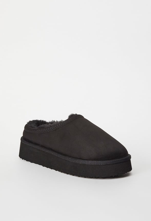 Hailey Platform Fuzzie Black