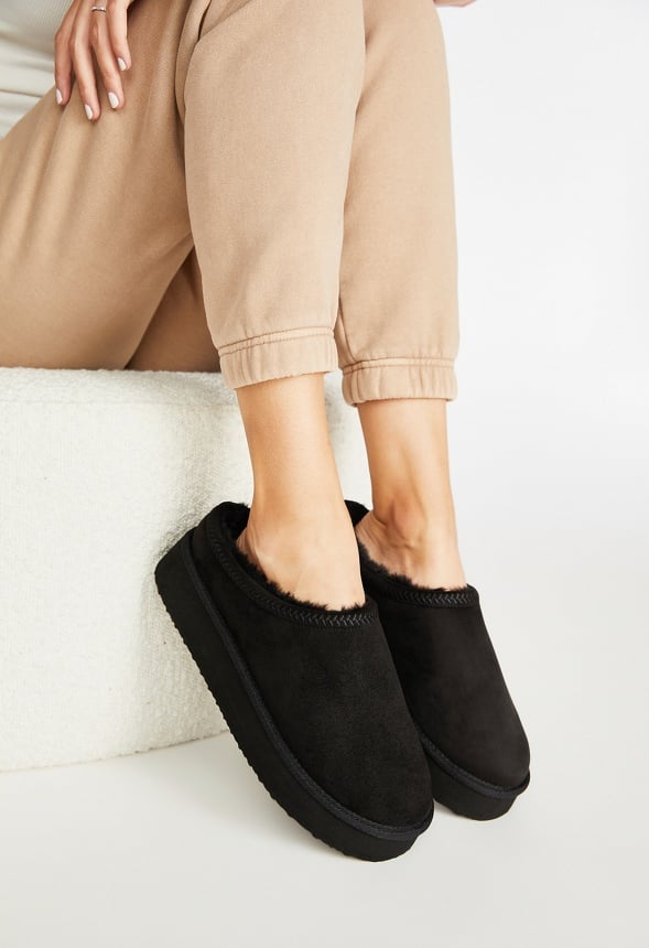 Hailey Platform Fuzzie Black