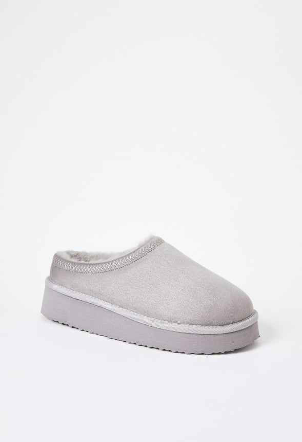 Hailey Platform Fuzzie Gray