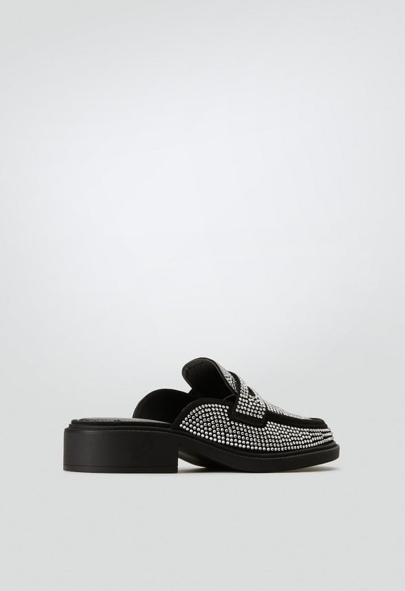 JEZZY MULE LOAFER CLEAR/BLACK