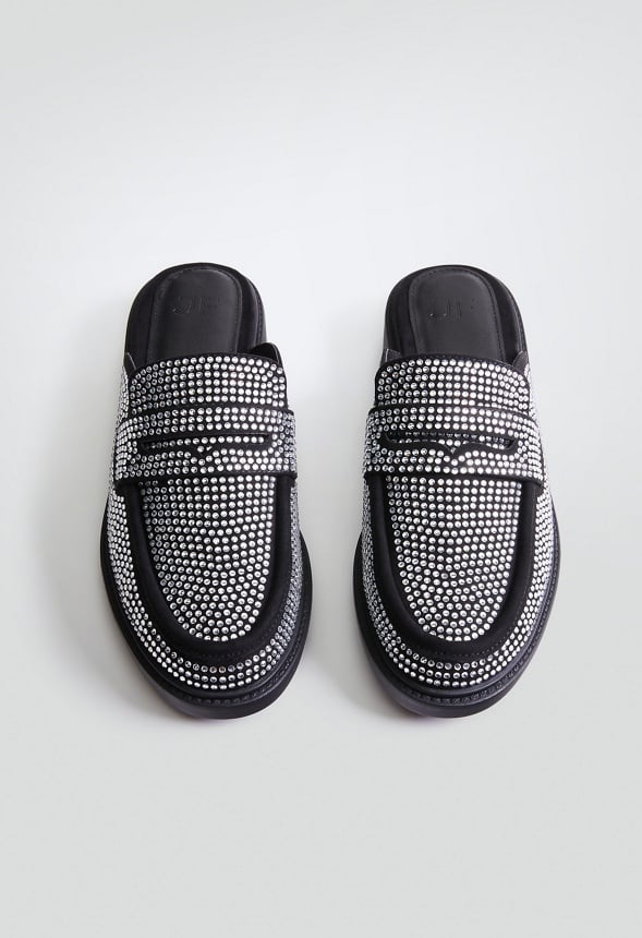 JEZZY MULE LOAFER CLEAR/BLACK