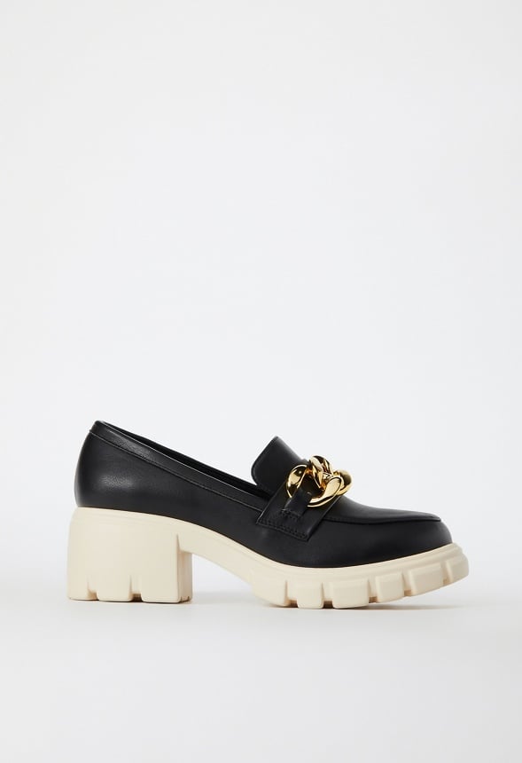 Elia Lug Sole Loafer Black Multi