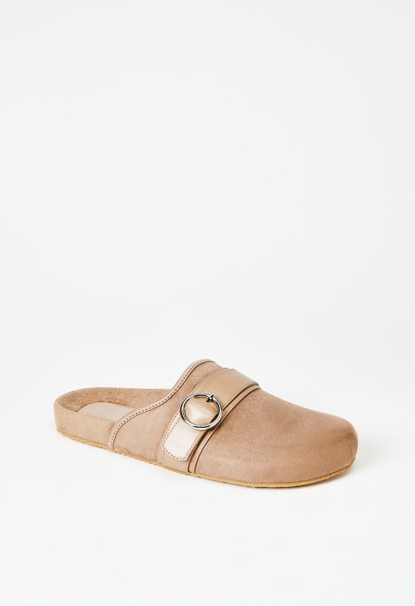 Albie Flat Slide Taupe