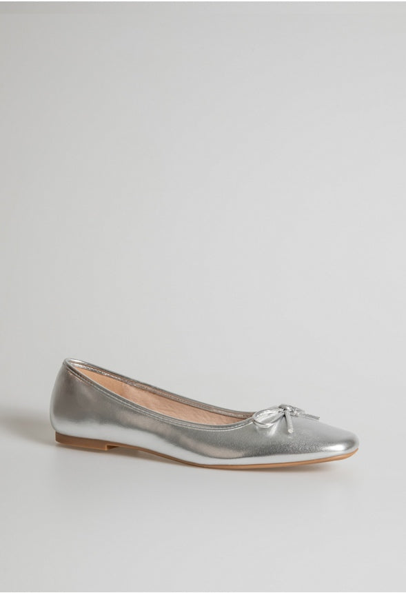 Luciana Ballet Flat Silver
