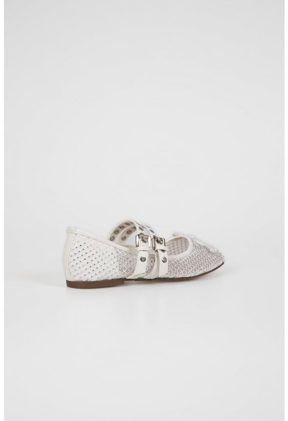 Ellie Ballet Flat White