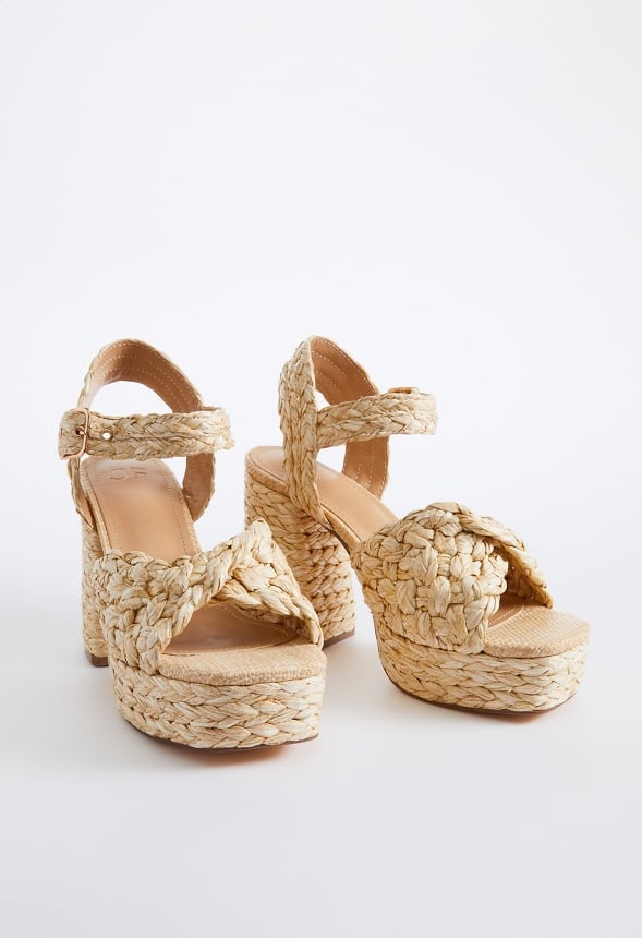 Rosalie Heeled Sandal Natural