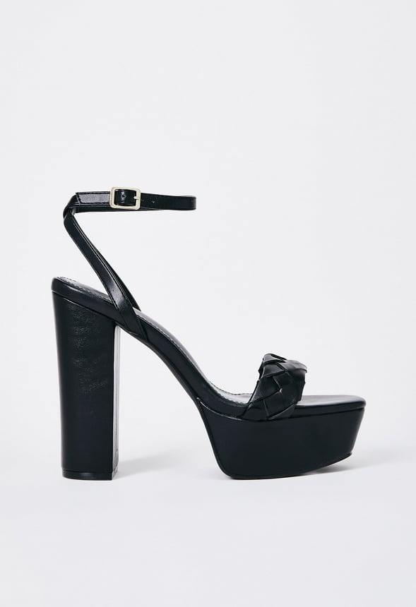 Aviva Heeled Sandal Black