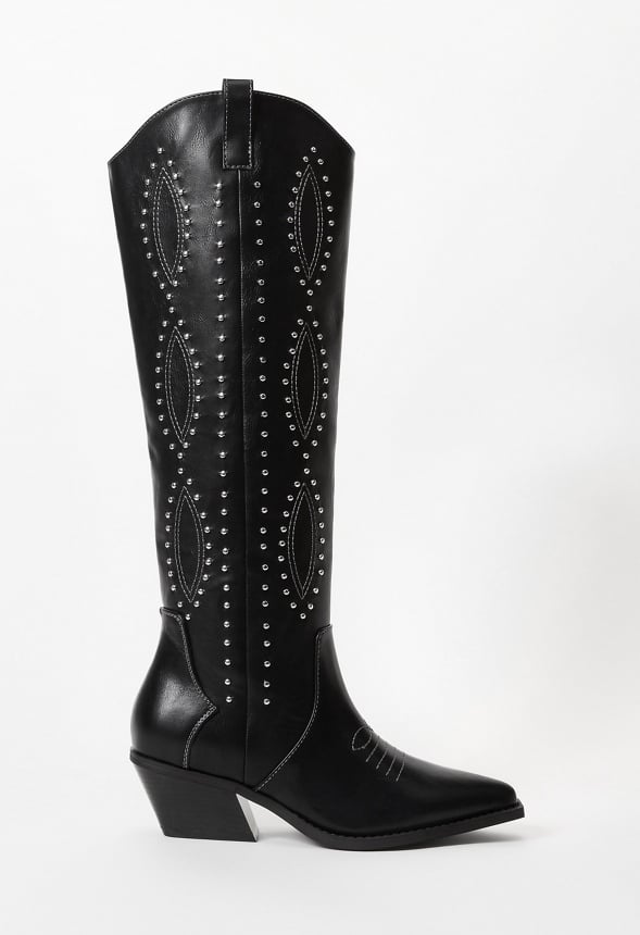 Casey Western Boot Black/ Stud