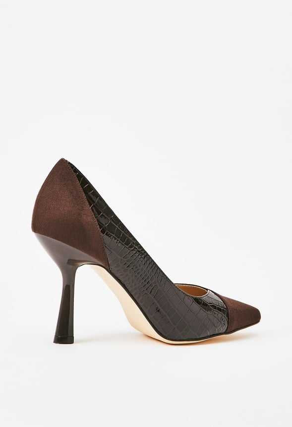 Estelle Pointed Toe Court Coffee