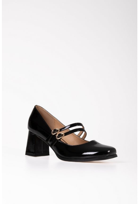 Darcie Mary Jane Pumps Black