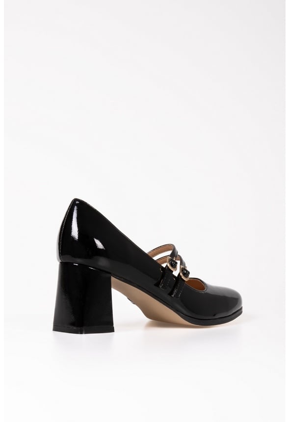 Darcie Mary Jane Pumps Black