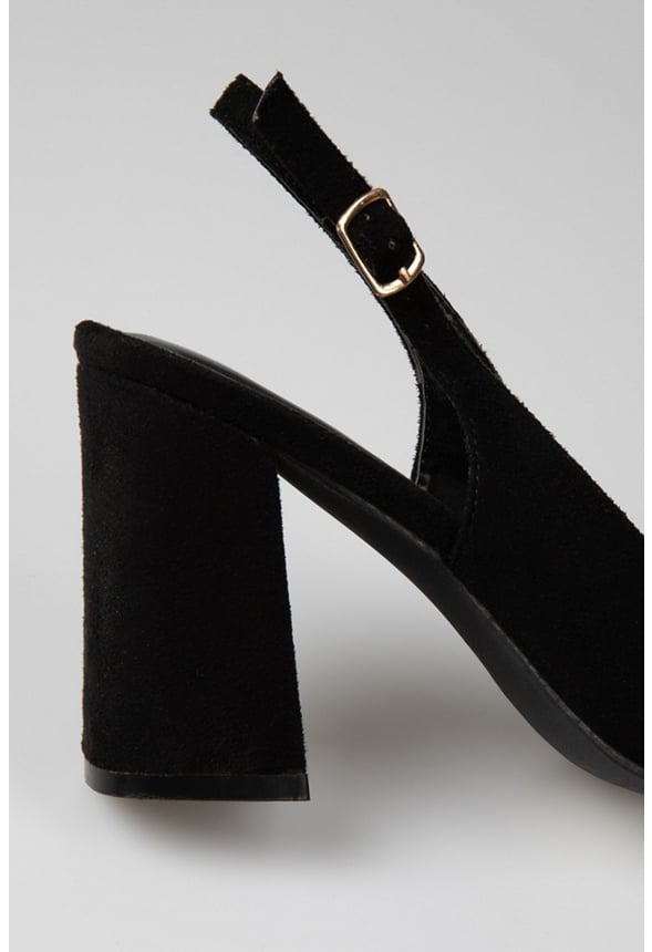 Mia Ankle Strap Pump Black