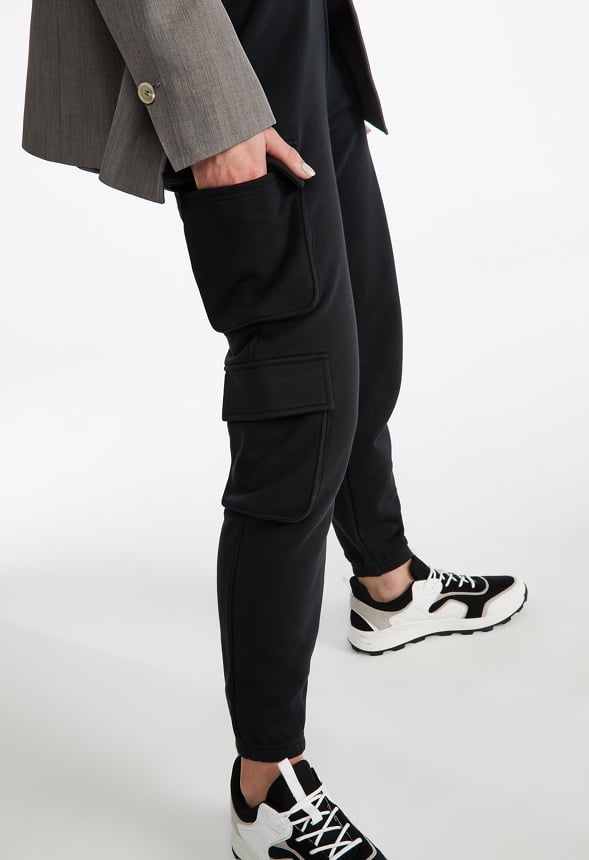 Cargo Knit Joggers Black Caviar