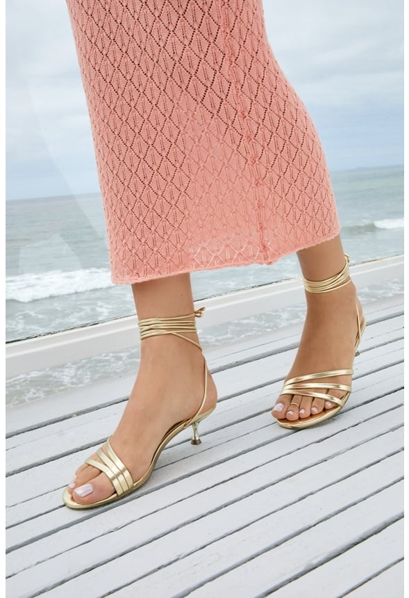 Pointelle Stitch Long Skirt Blooming Dahlia
