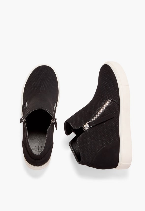 Kayden Wedge Trainers Black
