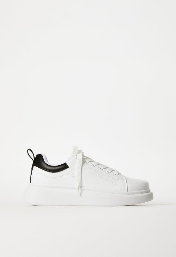Breanne Platform Trainers White Combo
