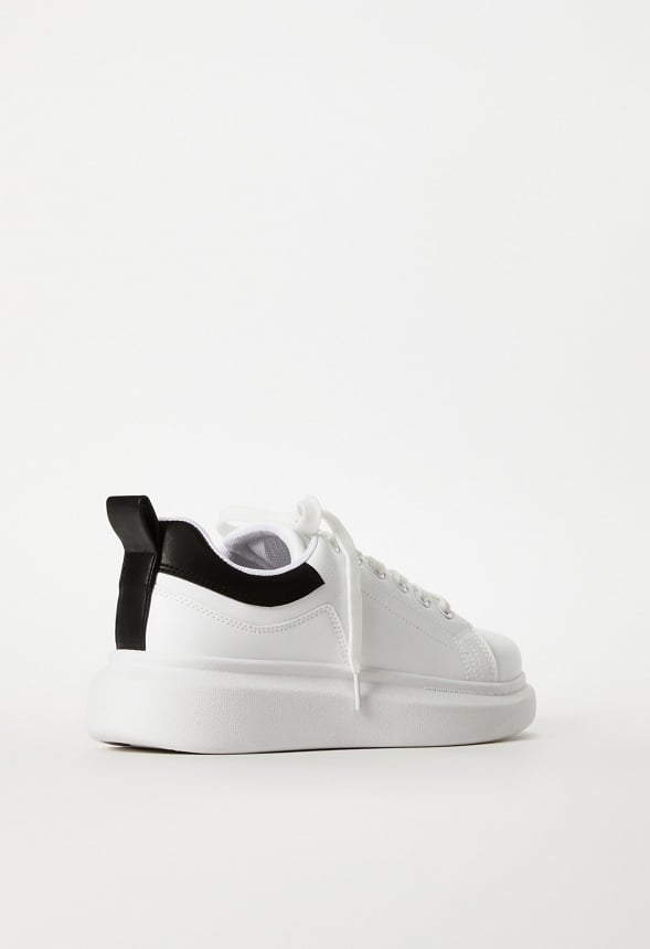 Breanne Platform Trainers White Combo