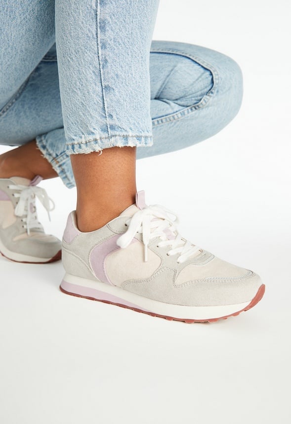 Gwen Athletic Trainers Lilac Snow/ Grey/ Birch
