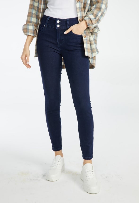 Brynn Booty Lifter Skinny Jeans Rey Rinse Dark Wash