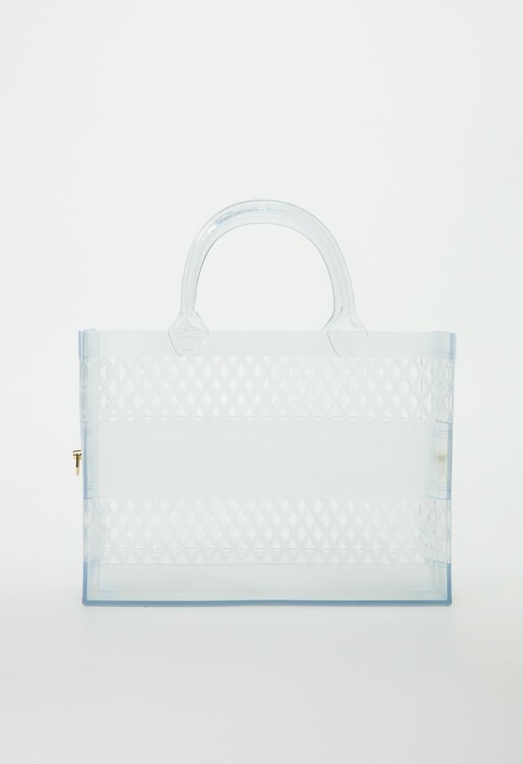 Jelly Boxy Tote Clear