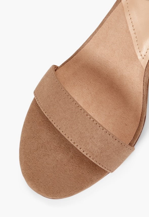 Bonnie Buckle Wedge Taupe