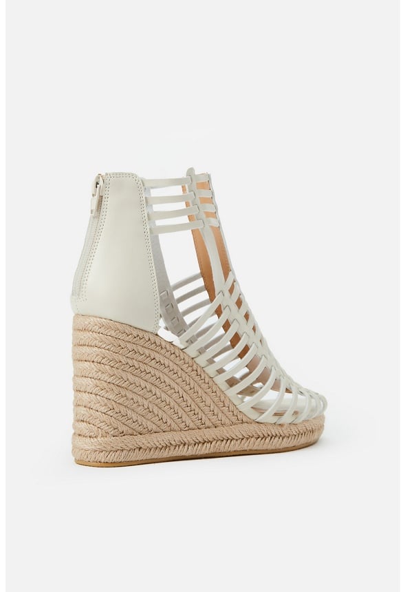 Elisa Espadrille Wedge Sandal Birch White