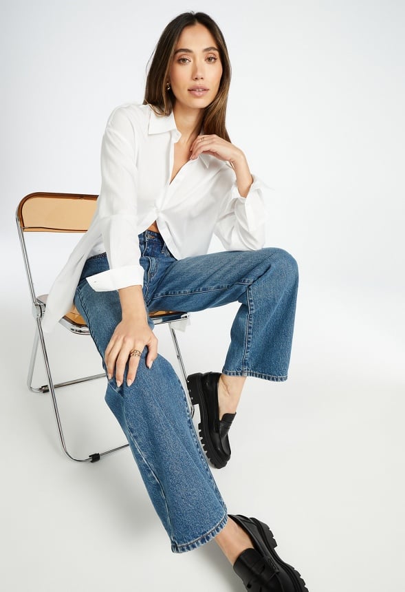 Oversized Men's Shirt Bright White